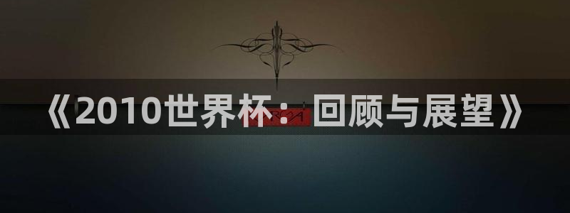 世界杯 直播：《2010世界杯：回顾与展望》